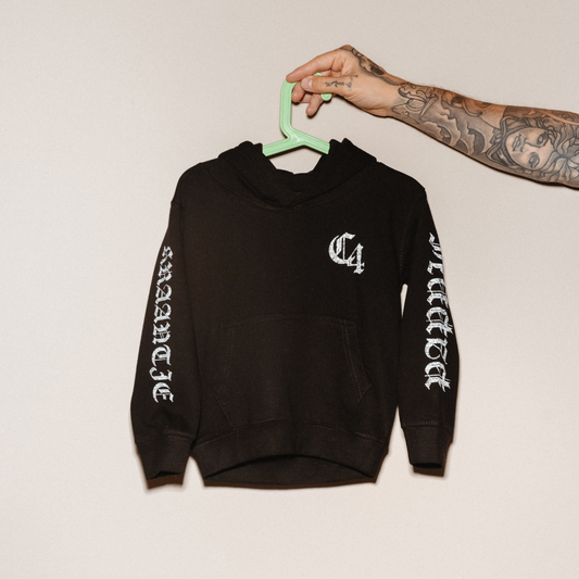 C4 KIDS HOODIE BLACK