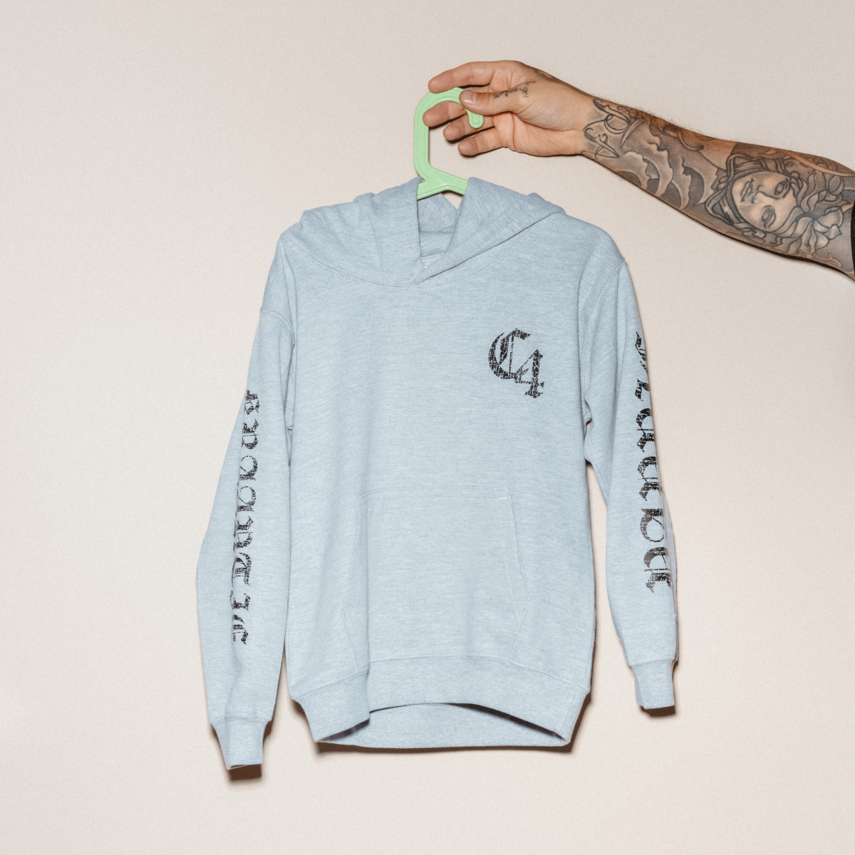 C4 KIDS HOODIE GREY