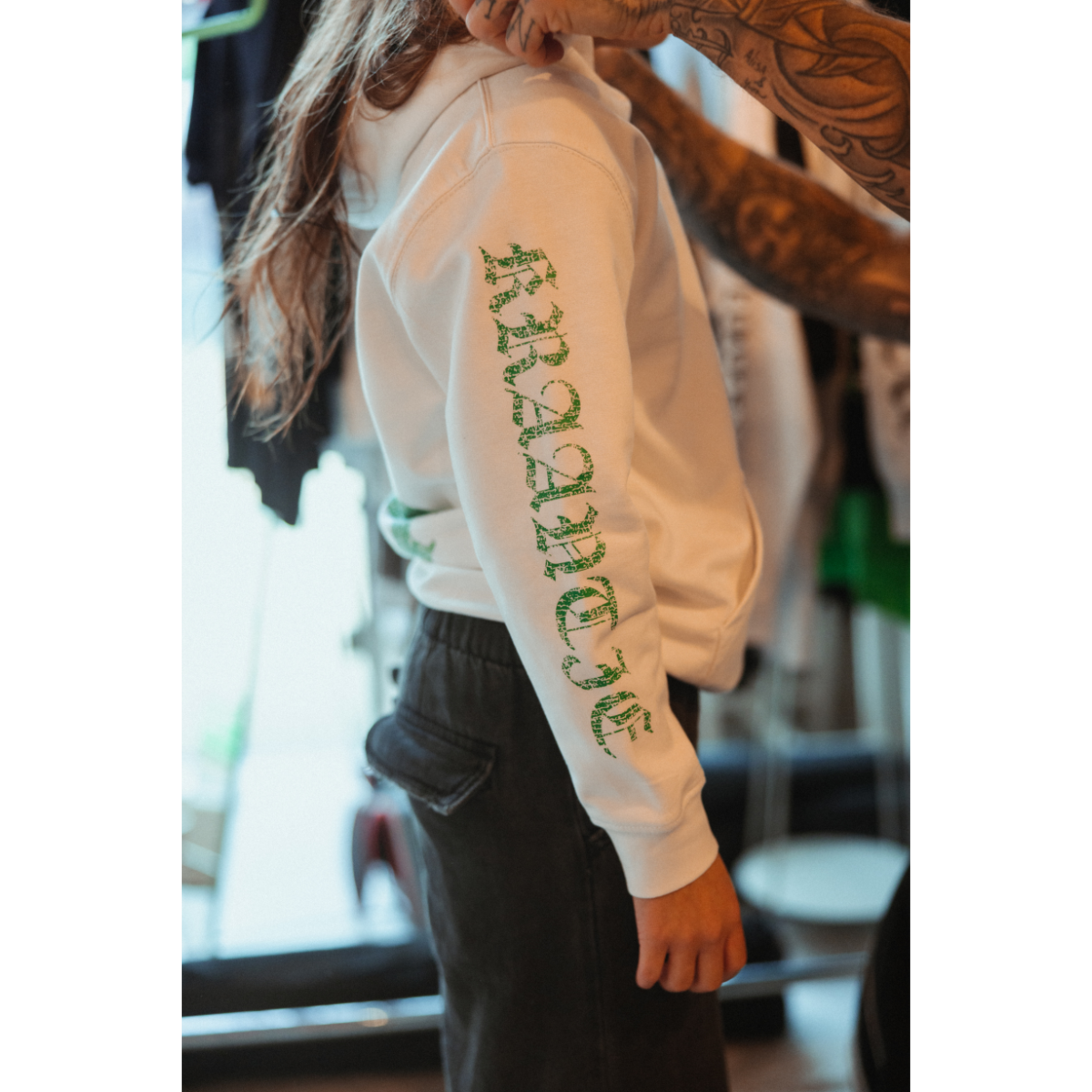 C4 KIDS HOODIE WHITE