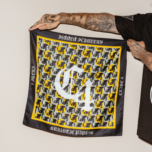 C4 BANDANA BLACK YELLOW