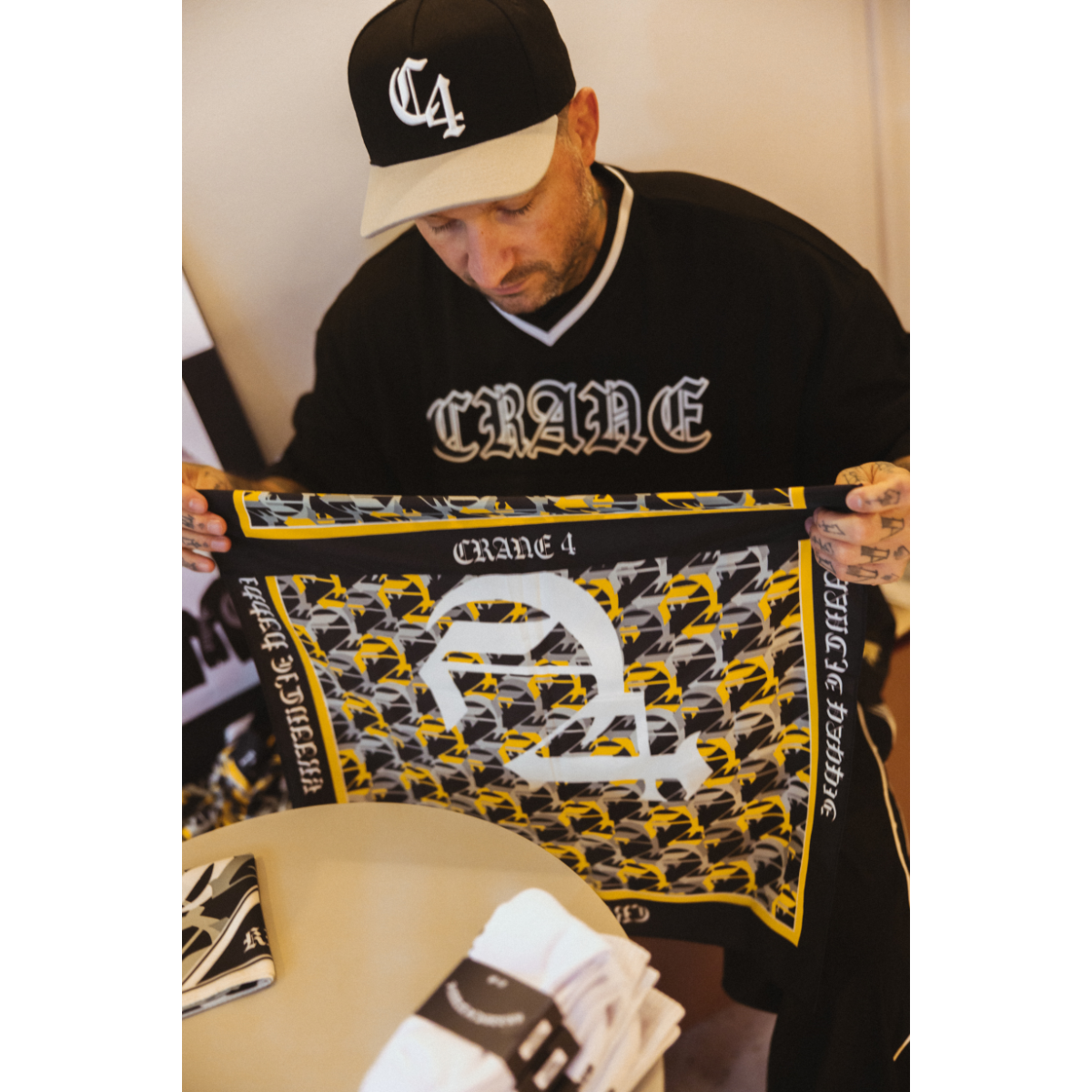 MESH JERSEY BLACK WHITE